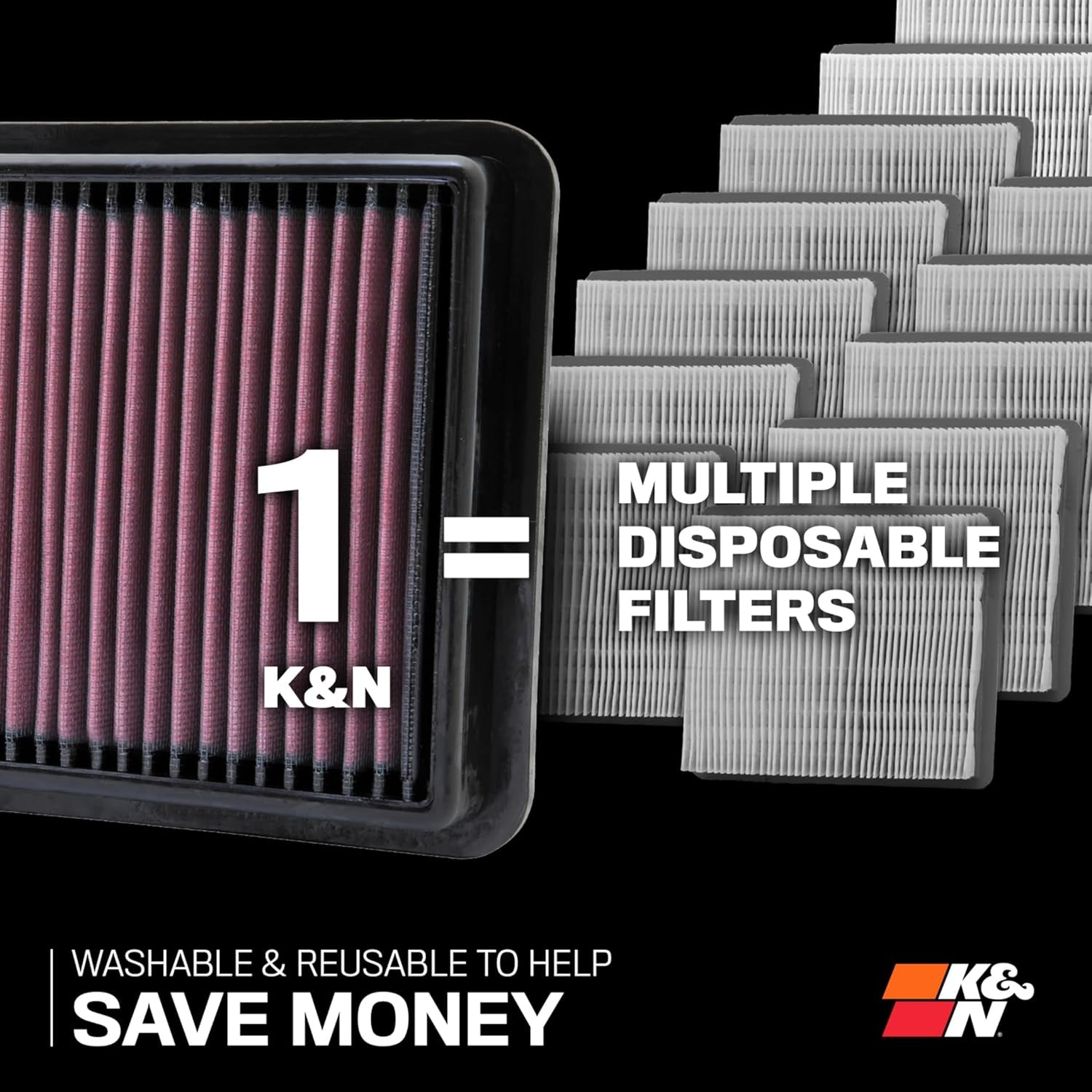 Filters 33-2395 High Performance Replacement Air Filter, Heather Red