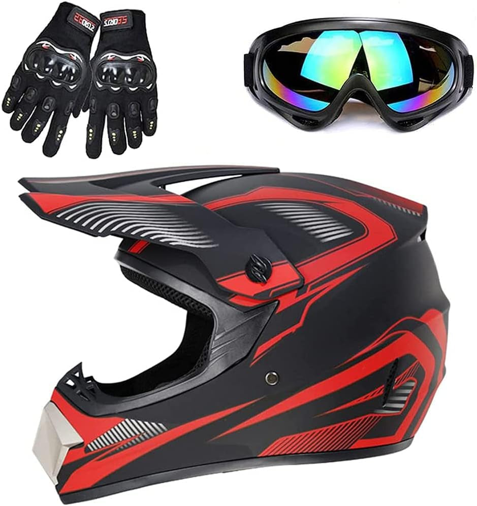 Youth Motorcycle Helmet, Suitable for All Seasons,Boys and Girls Motocross Full Face Helmets,Dot/Fmvss-218 Certification Standard,K,M