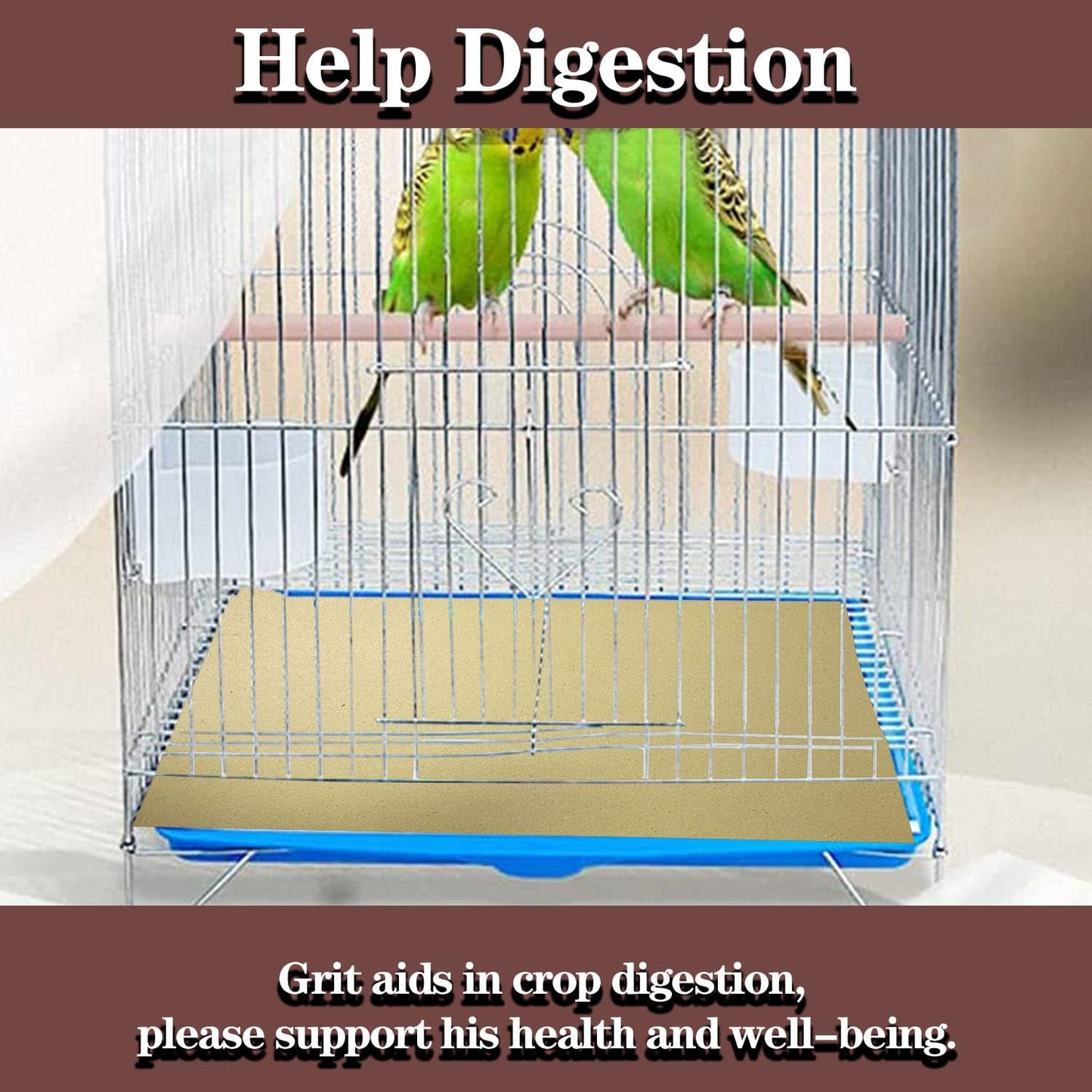 30 Pcs Gravel Liner Paper for Bird Cage, 11 X 17 Inch Birdcage Liner Bedding Calcium Paper Special for Bird Cage in Sea Sand (Pick Your Size)