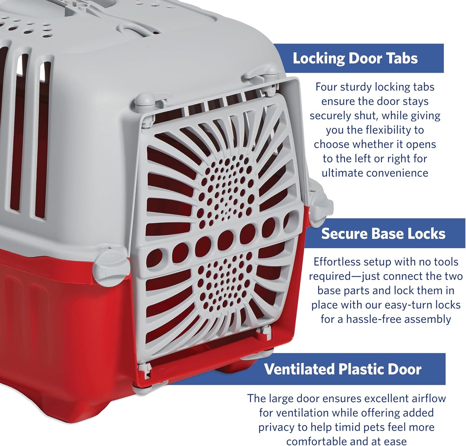 Spree 22" Travel Carrier Red with Plastic Door