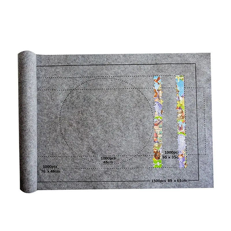 Puzzles Pad Jigsaw Roll Felt Mat Playmat Puzzles Blanket for up to 1500 Pcs Puzzle Accessories New Portable Mat (Only Mat)