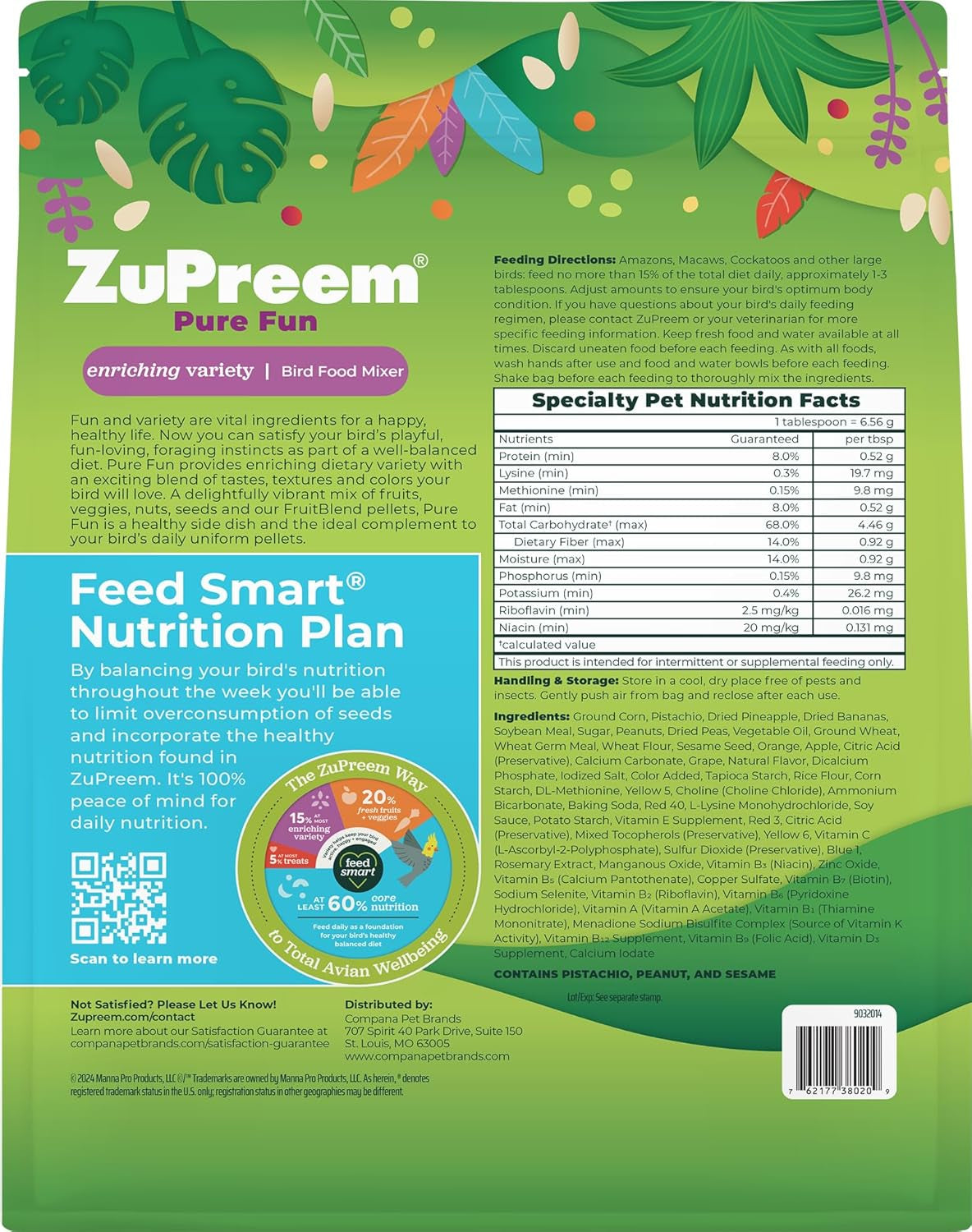 Pure Fun Bird Food for Large Birds by