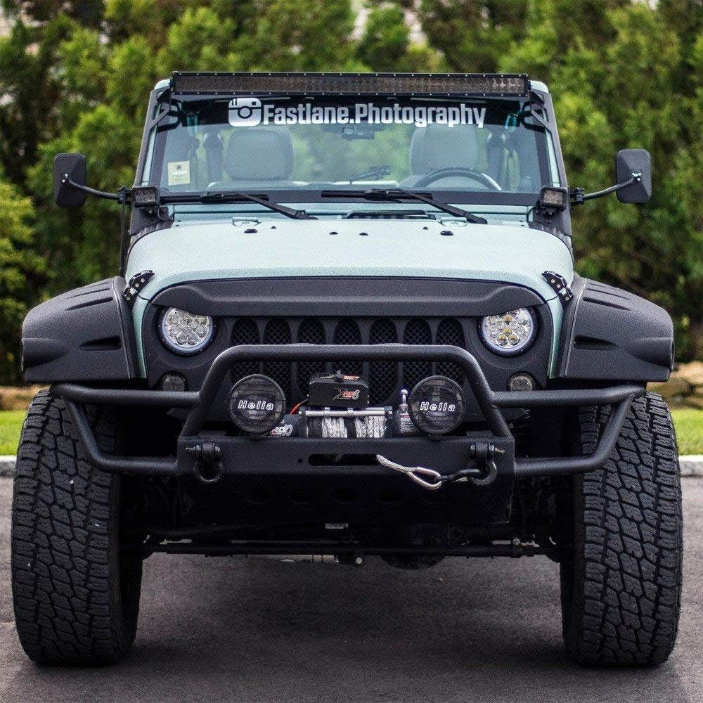 Upgraded Doors off Compatible with Wrangler TJ JKU JK 4X4 Off-Road Morror Rectangular Mirrors Quick Release Side View Mirror