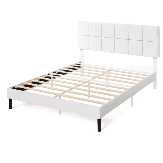 Suhavi Contemporary Modern Tufted Upholstered Platform Bed