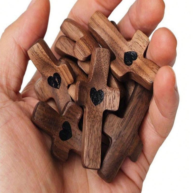 20Pcs Cross My Heart Handheld Pocket Cross-Encouragement Gift for Christians, Prayer, Easter Gift,Birthday, Graduation, and More