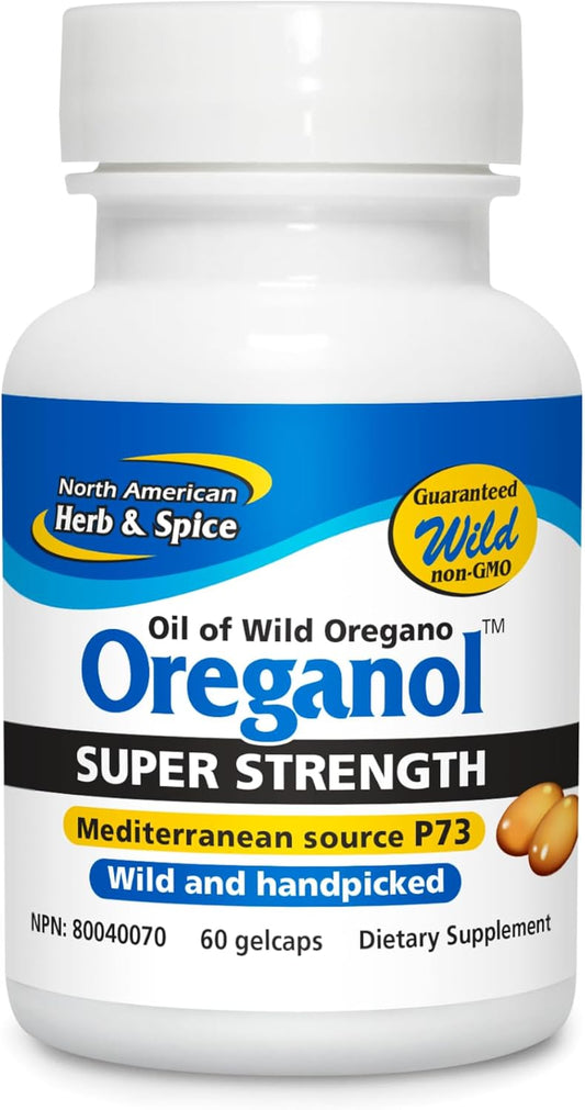 Super Strength Oreganol P73 - 60 Softgels - Immune System Support - Vegan Friendly Wild Oregano - Non-Gmo - 60 Servings