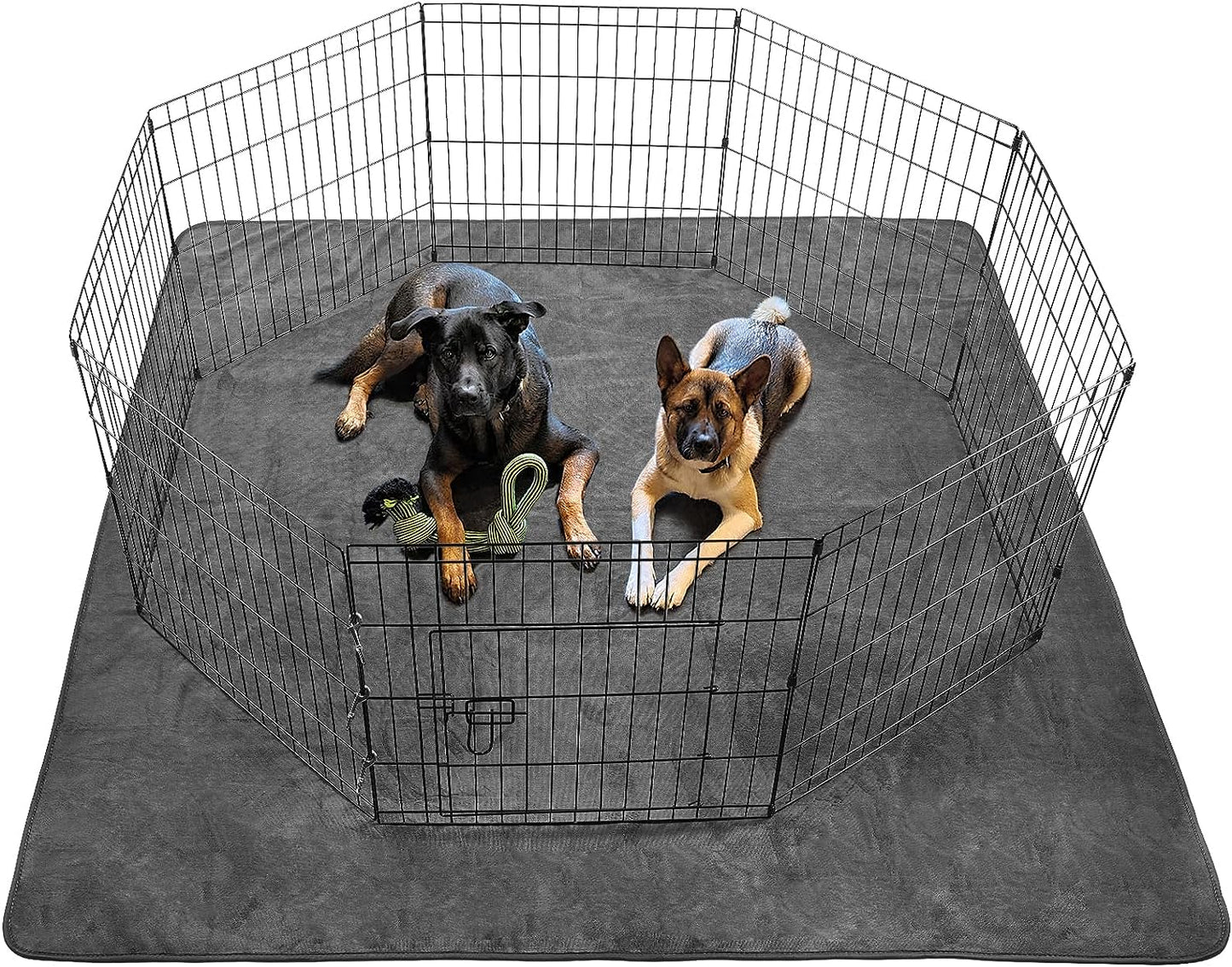 Dog Pee Pad Washable-Extra Large 72"X72" Instant Absorb Training Pads Non-Slip Pet Playpen Mat Waterproof Reusable Floor Mat for Puppy/Senior Dog Whelping Incontinence Housebreaking