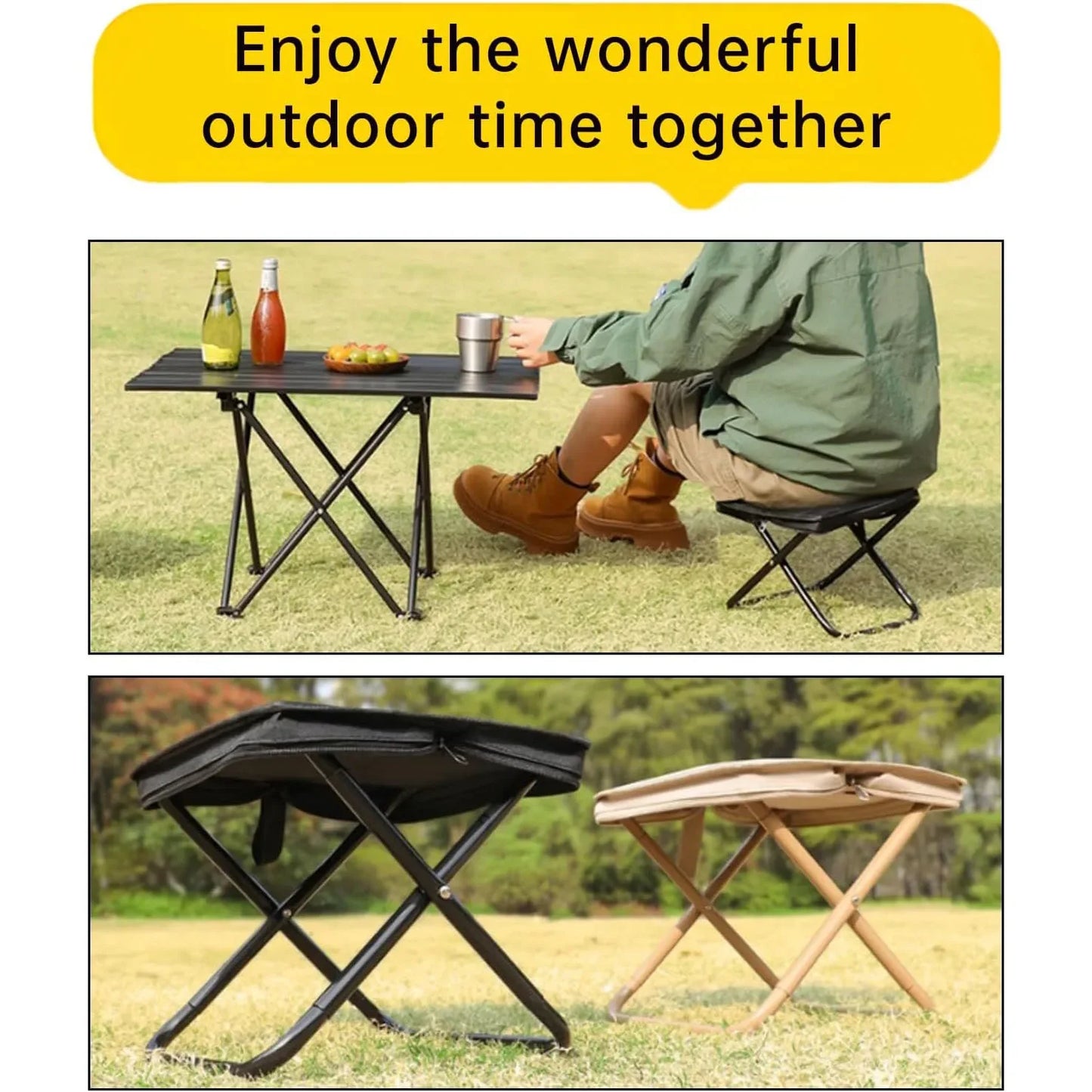 Portable Multifunctional Outdoor Picnic Camping Folding Chair Ultra Light Fishing Stool Travel Stool Home Low Stools Small Stool