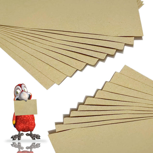 30 Pcs Gravel Liner Paper for Bird Cage, 11 X 17 Inch Birdcage Liner Bedding Calcium Paper Special for Bird Cage in Sea Sand (Pick Your Size)