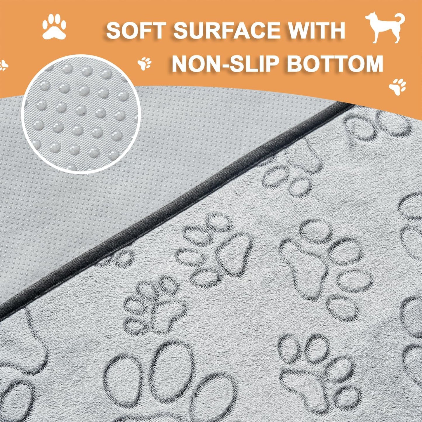 Reusable Puppy Pads, 2 Pack Washable Pee Pads for Dogs, Waterproof Non Slip Wee Wee Pad, Absorbent and Leakproof Training Mats for Potty, Crate, Playpen, Bed, Sofa, 18"X 24"