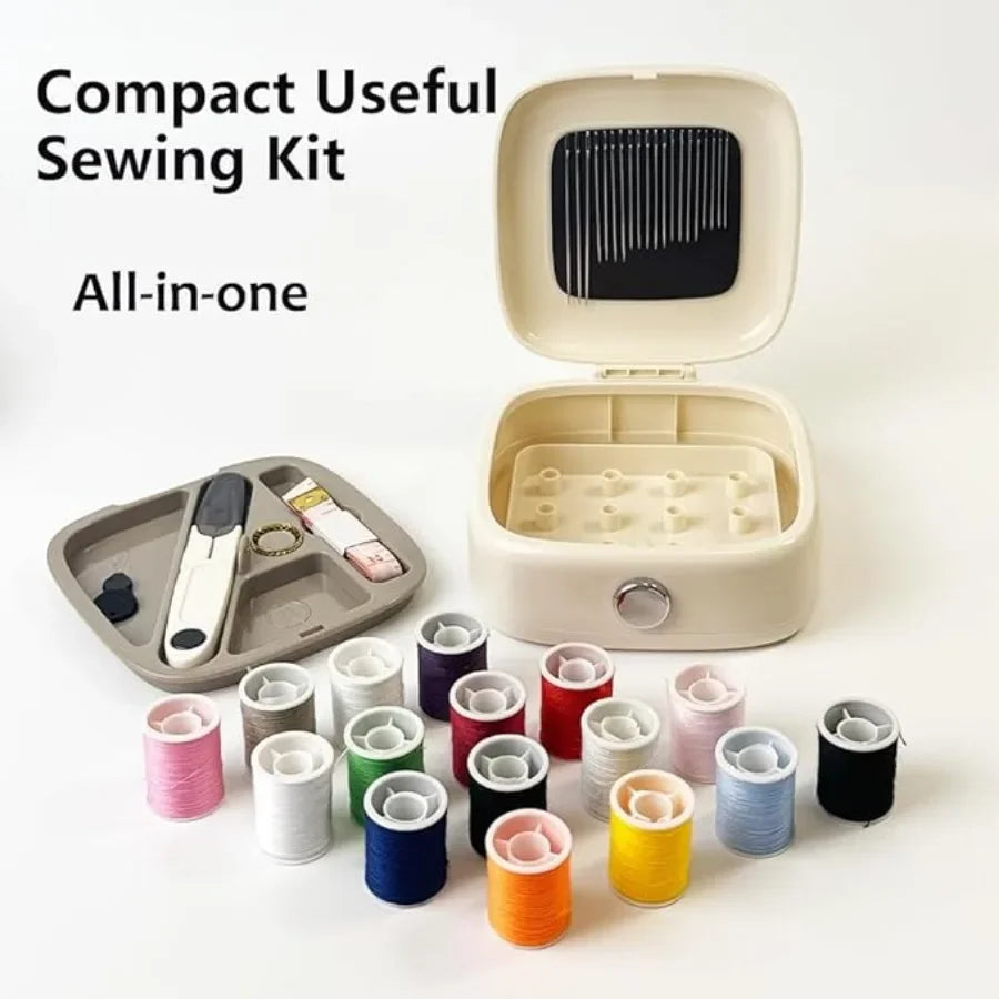 Exquisite Compact Sewing Boxes, Magnetic Needle and Thread Box Household Set,Thread Repair Tool,Handmade Stitch Storage Box