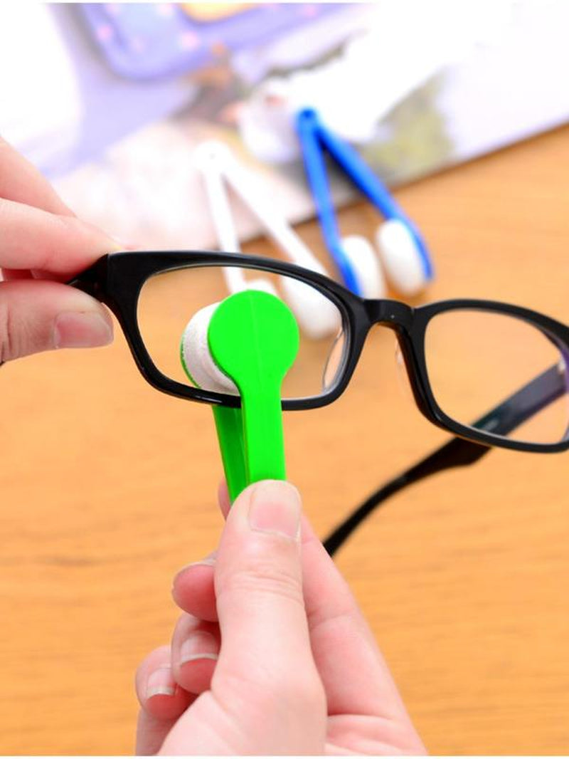 Portable Mini Glasses Cleaner for Sunglasses & Glasses, Multifunctional Soft Double-Sided Glasses Cleaning Tool, Glasses Cleaning Accessories Set for Home & Travel