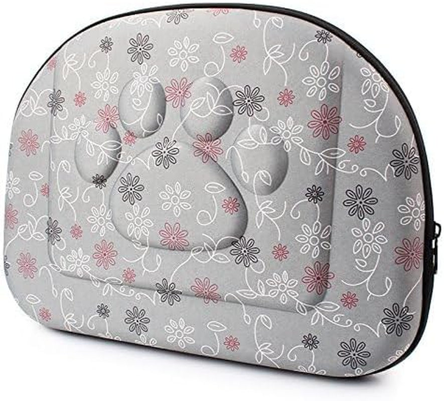 Foldable Pet Dog Cat Carrier Cage Collapsible Travel Kennel - Portable Pet Carrier Outdoor Shoulder Bag for Puppy Dog Cat Small Medium Large Animal (M, Grey)