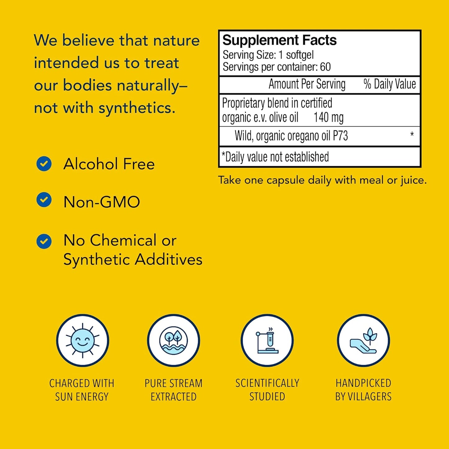 Super Strength Oreganol P73 - 60 Softgels - Immune System Support - Vegan Friendly Wild Oregano - Non-Gmo - 60 Servings