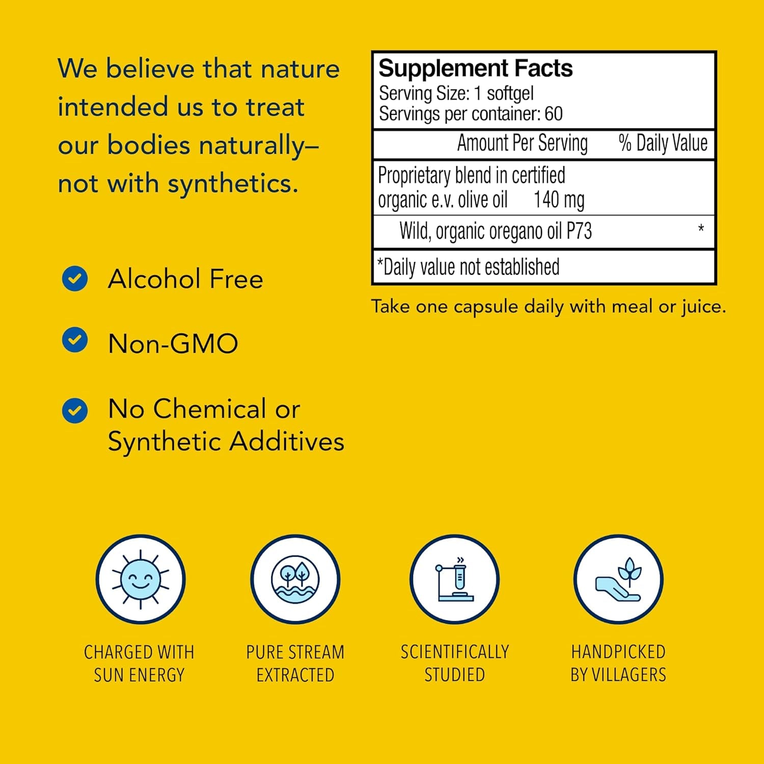 Super Strength Oreganol P73 - 60 Softgels - Immune System Support - Vegan Friendly Wild Oregano - Non-Gmo - 60 Servings