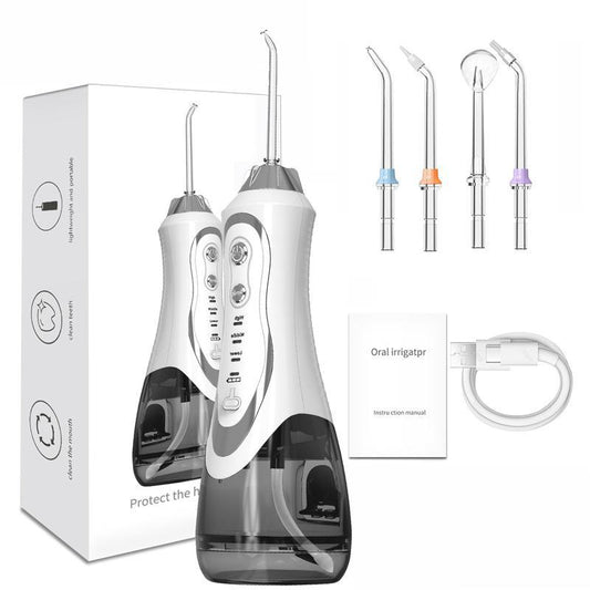 45-Day Water Flosser: IPX7 Waterproof, 360° Nozzle, 3 Modes & 300Ml Tank for Teeth Whitening, Plaque Removal & Gum Care