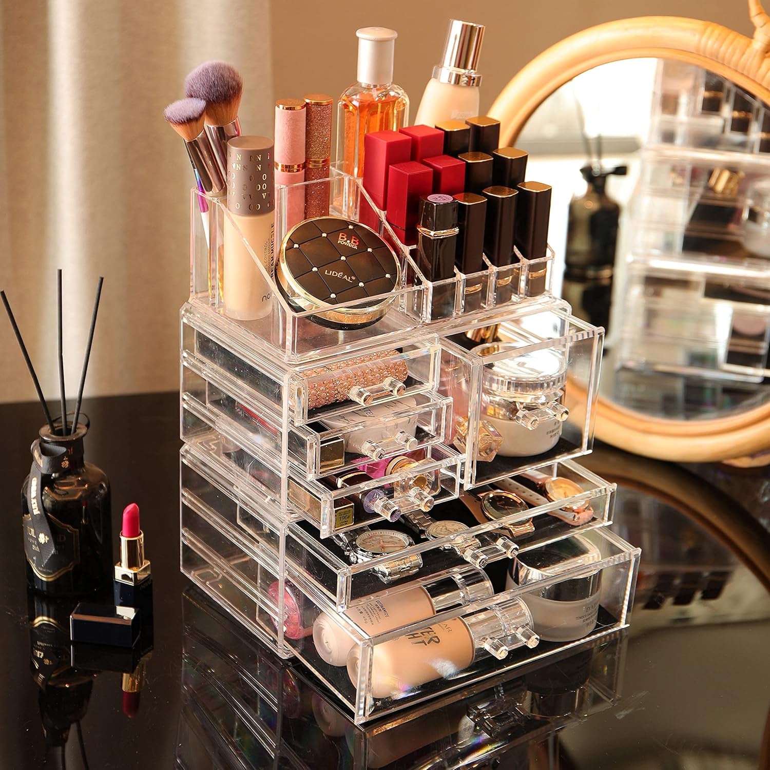 Clear Makeup Organizers Box