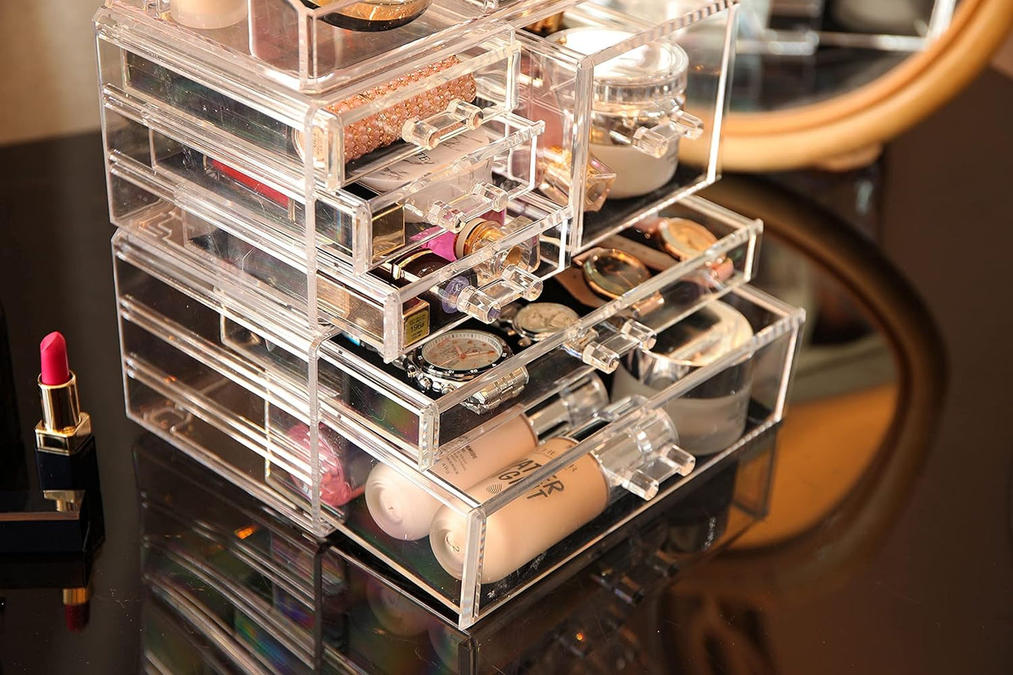 Clear Makeup Organizers Box
