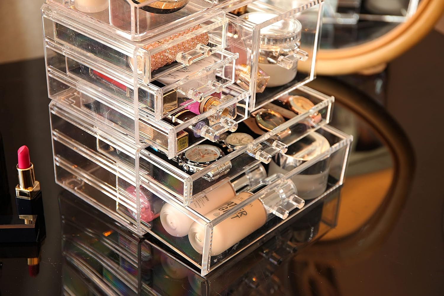 Clear Makeup Organizers Box