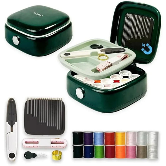 Exquisite Compact Sewing Boxes, Magnetic Needle and Thread Box Household Set,Thread Repair Tool,Handmade Stitch Storage Box
