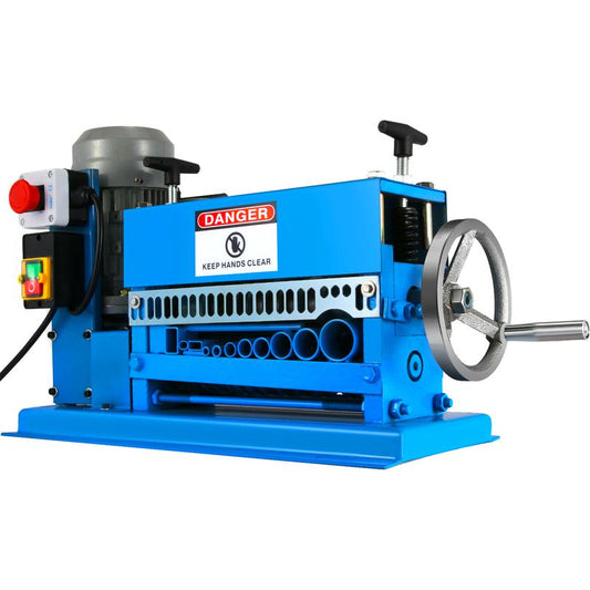 VEVOR 1.5-38MM Electric Cable Stripping Machine 370W, Efficiently Strips Various Metal Wires, Includes 10 Blades, Speeds up to 15M/Min