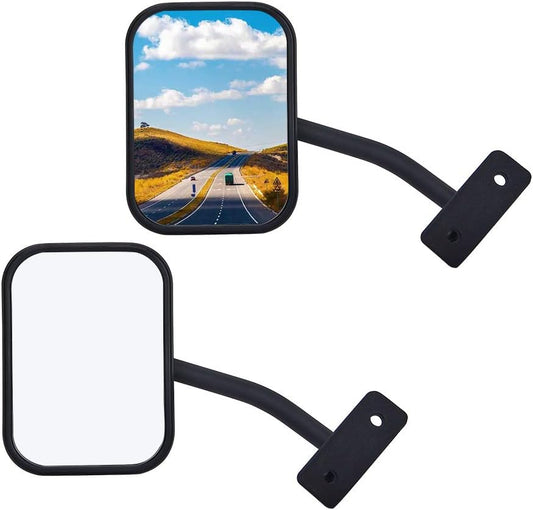 Upgraded Doors off Compatible with Wrangler TJ JKU JK 4X4 Off-Road Morror Rectangular Mirrors Quick Release Side View Mirror