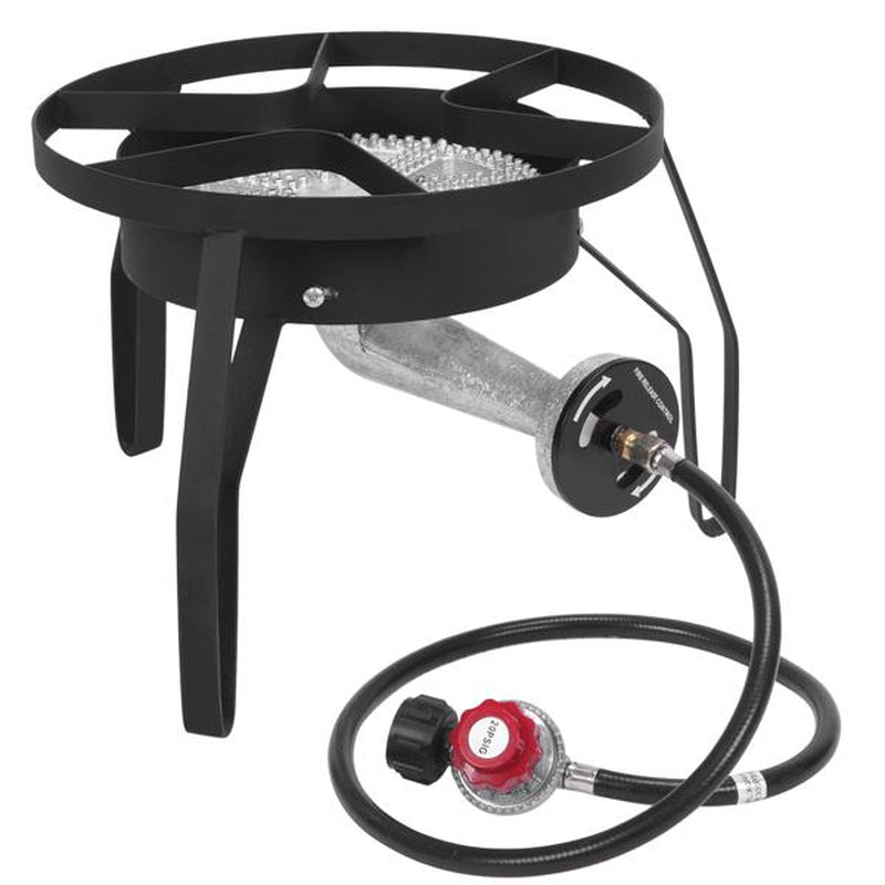 Ultimate 3-Burner Outdoor Propane Gas Stove - 225,000 BTU High Pressure Cooker for Backyard Cooking, Camping, Home Brewing & Turkey Frying!