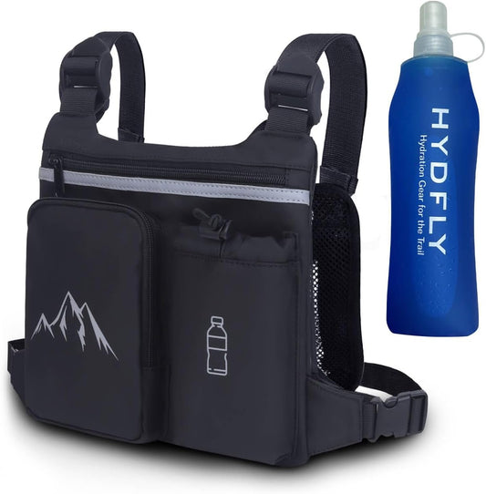 Chest Pack Running Vest with Hydration Bottle