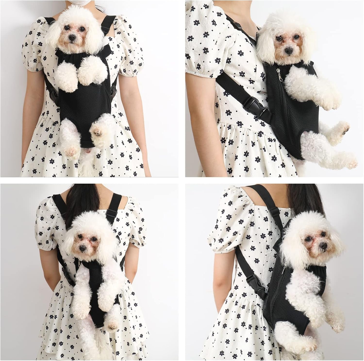 Pet Carrier Backpack - Adjustable Dog Carrier for Hiking, Travel & Carrying - Puppy & Dog Front Carrier