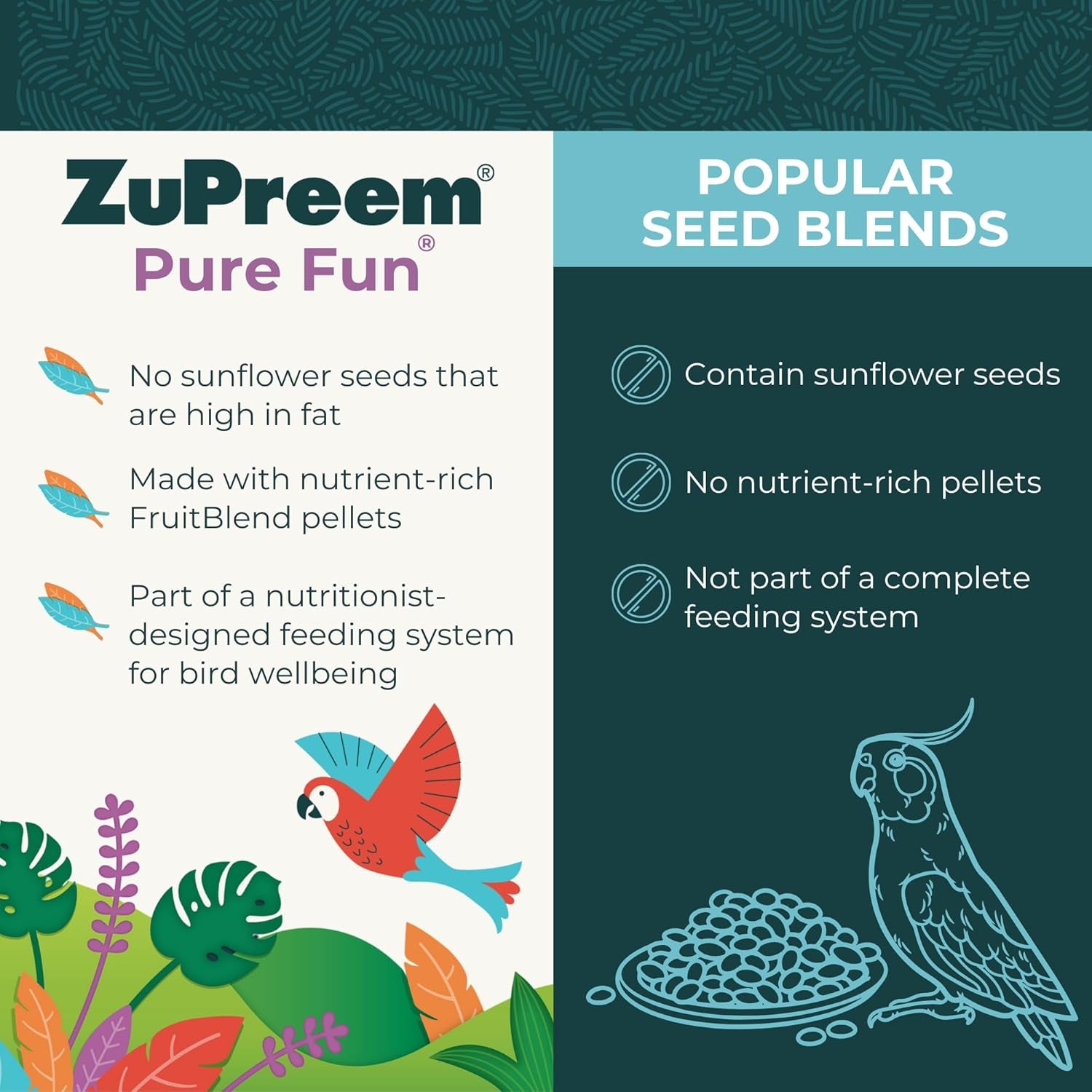 Pure Fun Bird Food for Large Birds by