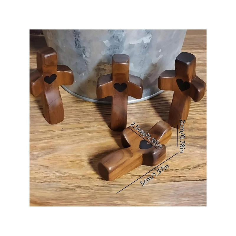20Pcs Cross My Heart Handheld Pocket Cross-Encouragement Gift for Christians, Prayer, Easter Gift,Birthday, Graduation, and More