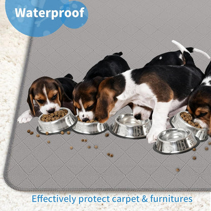 Washable Puppy Dog Pee Pad, 34" X52" Extra Large, Waterproof Whelping Training Mat for Playpen Crate, Floor, Bed,Sofa and Trunk [Premium Fabrics That Can Be Used by Humans]