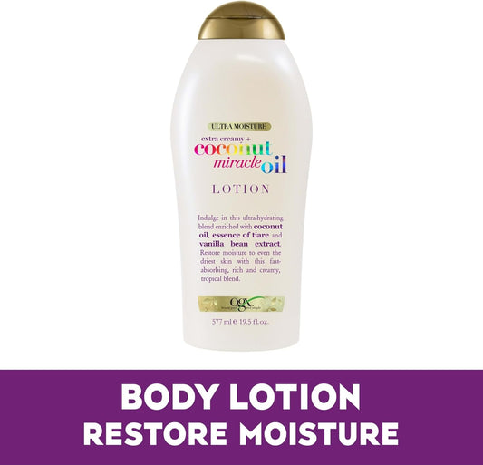 Extra Creamy + Coconut Miracle Oil Ultra Moisture Lotion, 19.5 Ounce