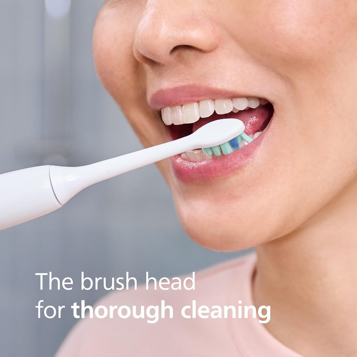 Optimal Plaque Control Replacement Toothbrush Heads, HX9023/65, Brushsync Technology, White 3-Pk