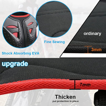 Upgraded Motorcycle Kids Armor Suit Dirt Bike Gear Elbow Knee Pads Chest Belly Protector Motocross Riding Guards Set