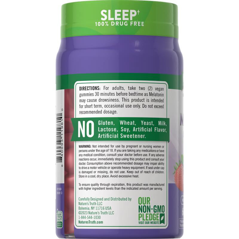 Melatonin 12 Mg | Max Strength | 60 Gummies | for Sleep