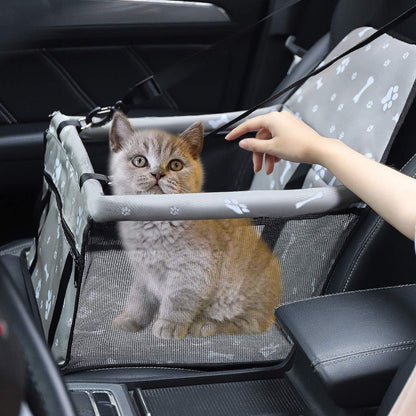 Pet Dog Car Booster Seat Carrier,Portable Foldable Carrier with Seat Belt for Dog Cat up to 30Lbs …