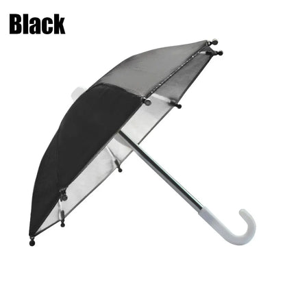 1Pcs New Motorcycle Phone Holder Mini Sunshade Umbrella Bicycle Decoration Accessories Polyester Mobile Motorcycle Accessories