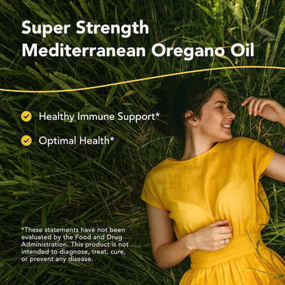 Super Strength Oreganol P73 - 60 Softgels - Immune System Support - Vegan Friendly Wild Oregano - Non-Gmo - 60 Servings