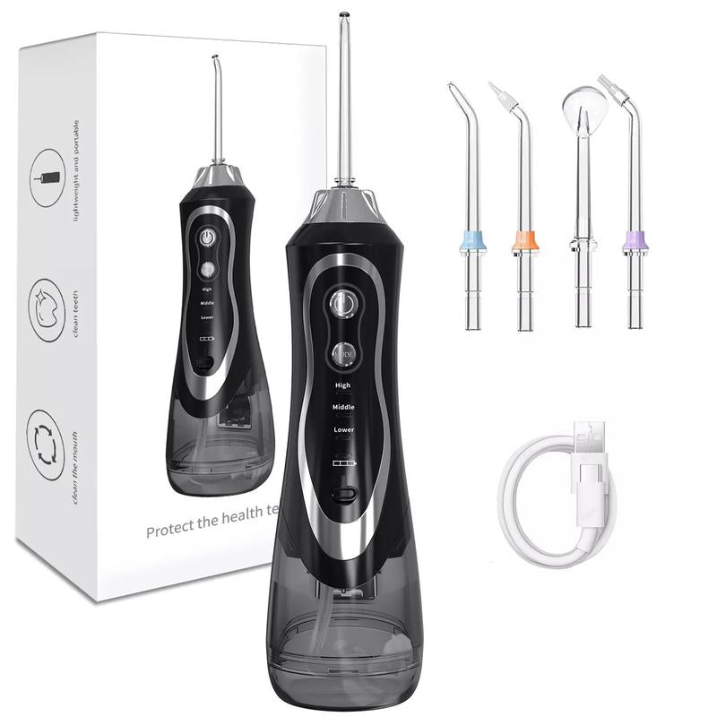 45-Day Water Flosser: IPX7 Waterproof, 360° Nozzle, 3 Modes & 300Ml Tank for Teeth Whitening, Plaque Removal & Gum Care