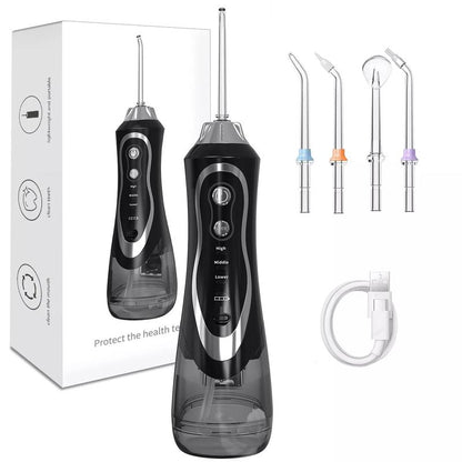 45-Day Water Flosser: IPX7 Waterproof, 360° Nozzle, 3 Modes & 300Ml Tank for Teeth Whitening, Plaque Removal & Gum Care
