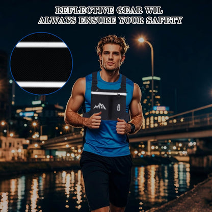 Chest Pack Running Vest with Hydration Bottle