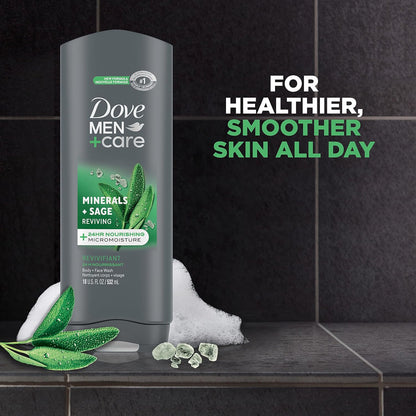 Dove Men+Care Elements Body Wash, Minerals and Sage, 530Ml