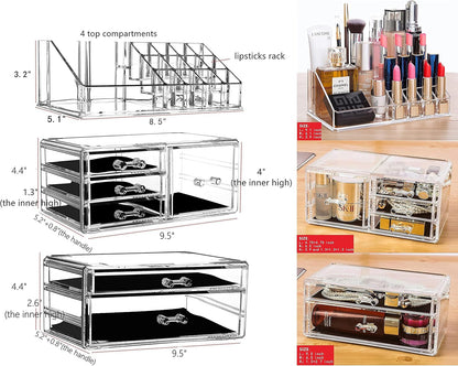 Clear Makeup Organizers Box