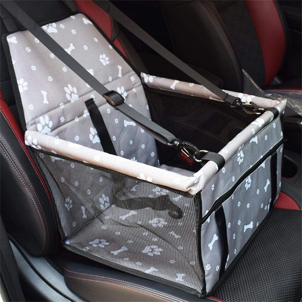 Pet Dog Car Booster Seat Carrier,Portable Foldable Carrier with Seat Belt for Dog Cat up to 30Lbs …