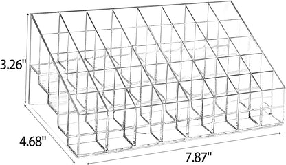40 Grids Lipsticks Holder - Clear Acrylic Lipgloss Lipstick Organizer and Storage Display Case for Lip Gloss, Lipstick Tubes