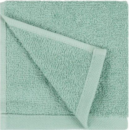 Terry Cotton Washcloths - Pack of 24, Seafoam Green