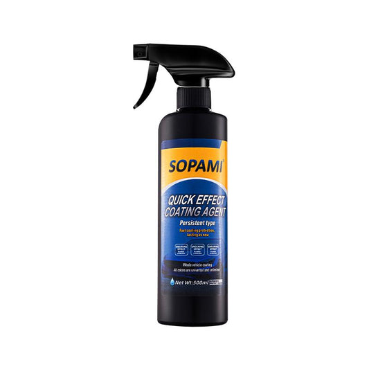 SOPAMI 16.91Oz Quick Acting Automotive Coating Agent Quick Acting Automotive Paint Wax Liquid Cross Film Crystal Coating Spray Brightening Repair Multi-Purpose Paint Regenerator Ceramic Automotive Coating Spray