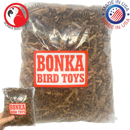 1574 Natural Crinkle Paper Foraging Bird Craft Basket Shred
