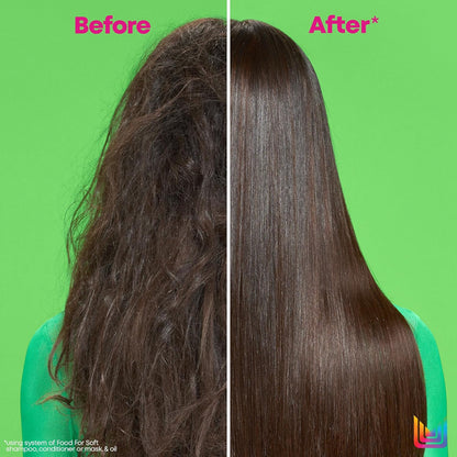 Detangling Hydrating Conditioner, Food for Soft Hydrating & Detangles Dry, Brittle Hair, Moisturizes, Softens, & Smooths,With Avocado Oil & Hyaluronic Acid,Suitable for Color Treated Hair
